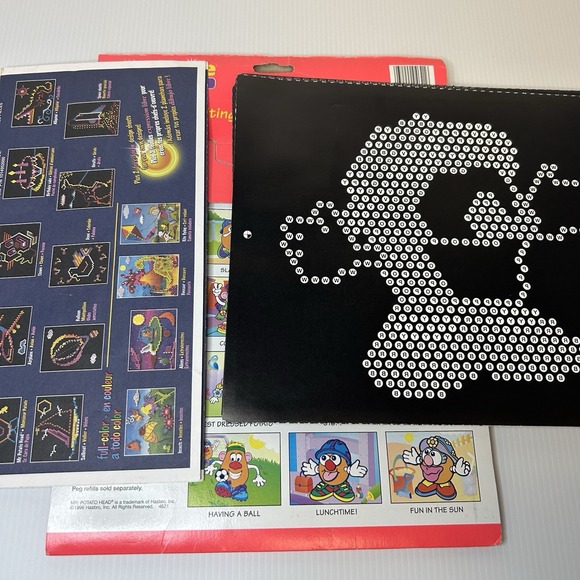 Milton Bradley Mr Potato Head Tater‎ Spud Lite Brite Picture Refill 1996 VTG - Picture 3 of 4
